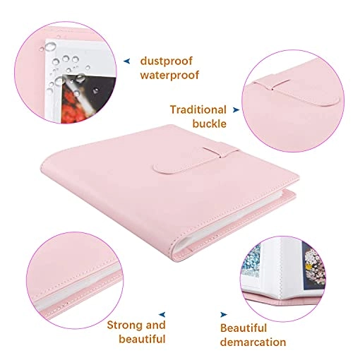 2x3" 256 Pockets Faux Leather Photo Album