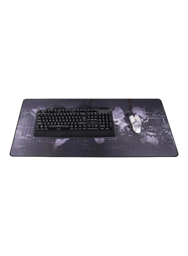 World Map Large Rubber Gaming Mouse Pad - 90x40 cm