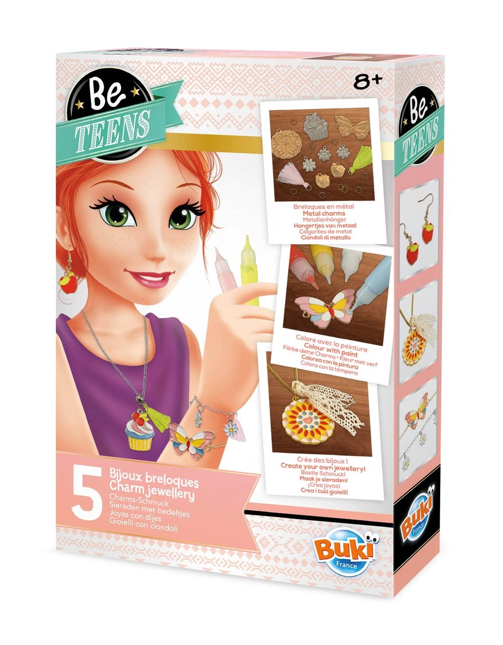 Buki France Charm Jewellery Kit - 6 tubes of paint Suitable for 6 years and above