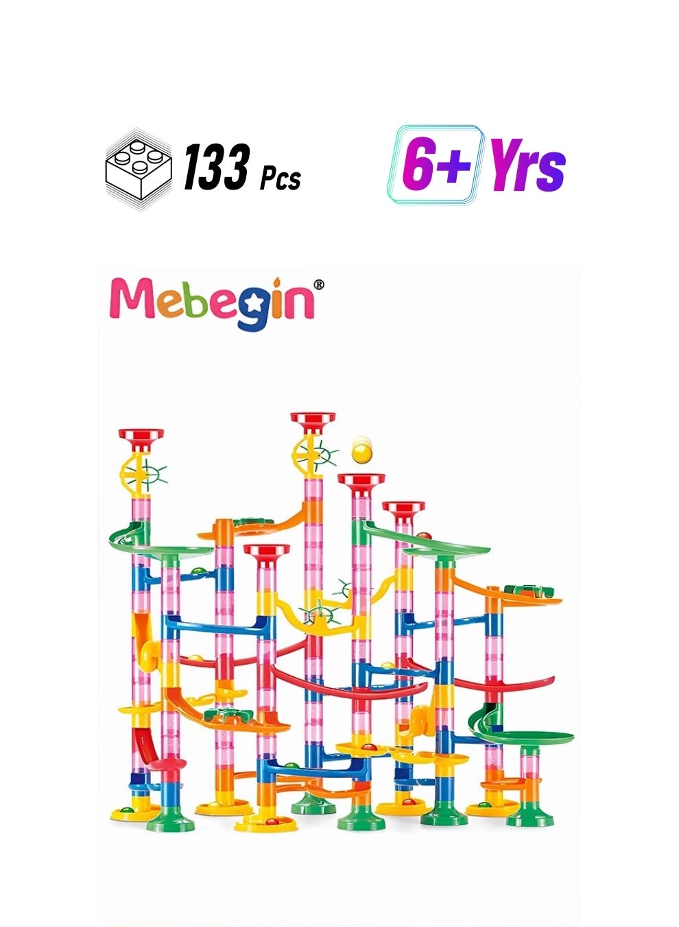 MEBEGIN Marble Run Set - Construction 133pcs