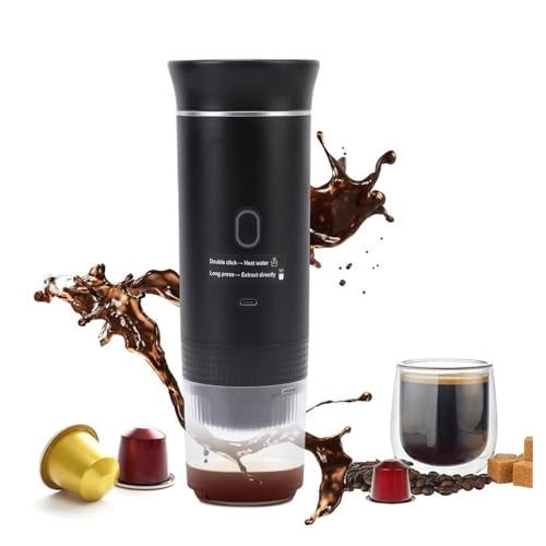 Portable Capsules Coffee Maker - 120mL ground coffee or capsules