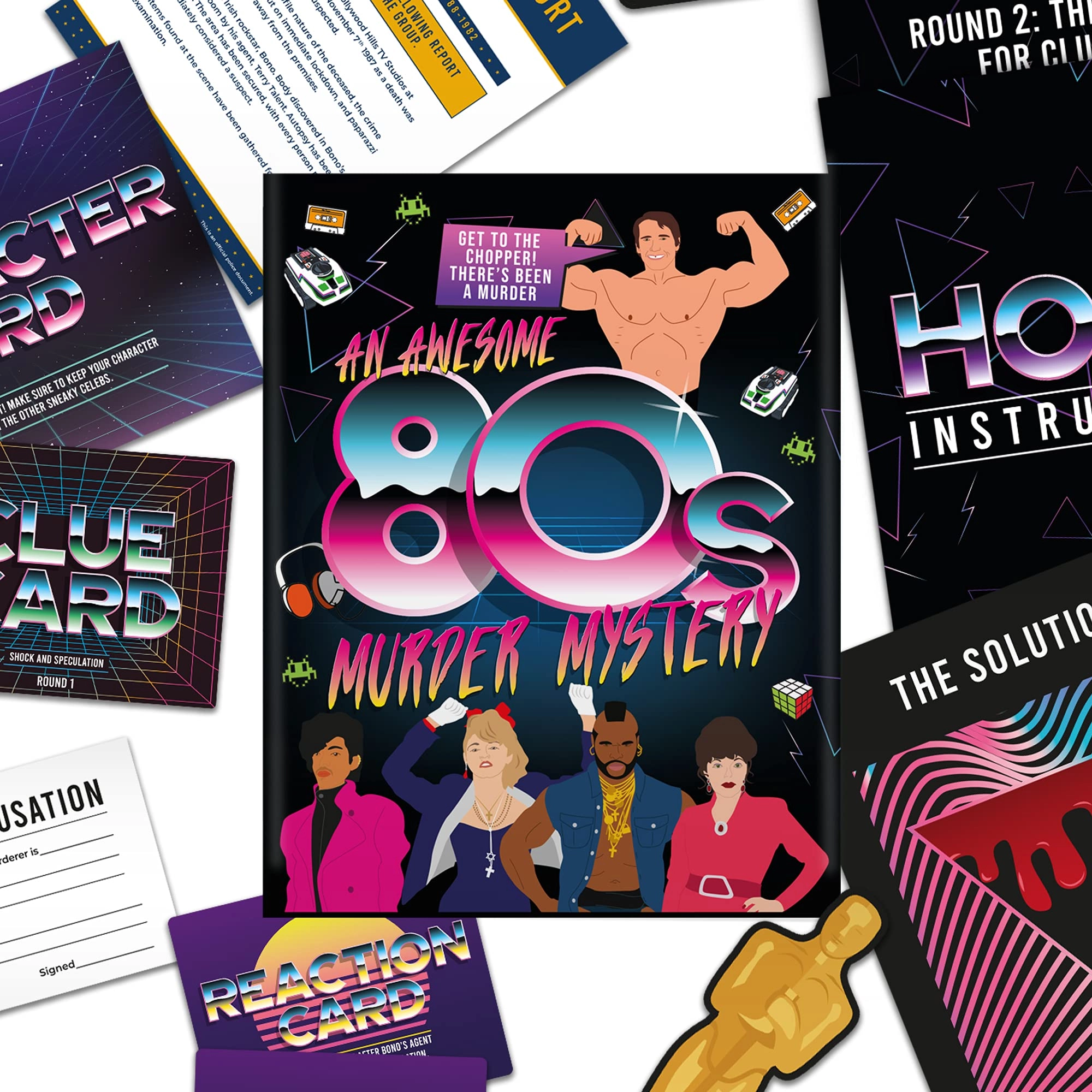 An 80s Murder Mystery - Family Party Game