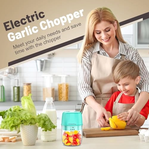 Mini Portable Veggie Chopper - 8.45 Fluid Ounces Cordless