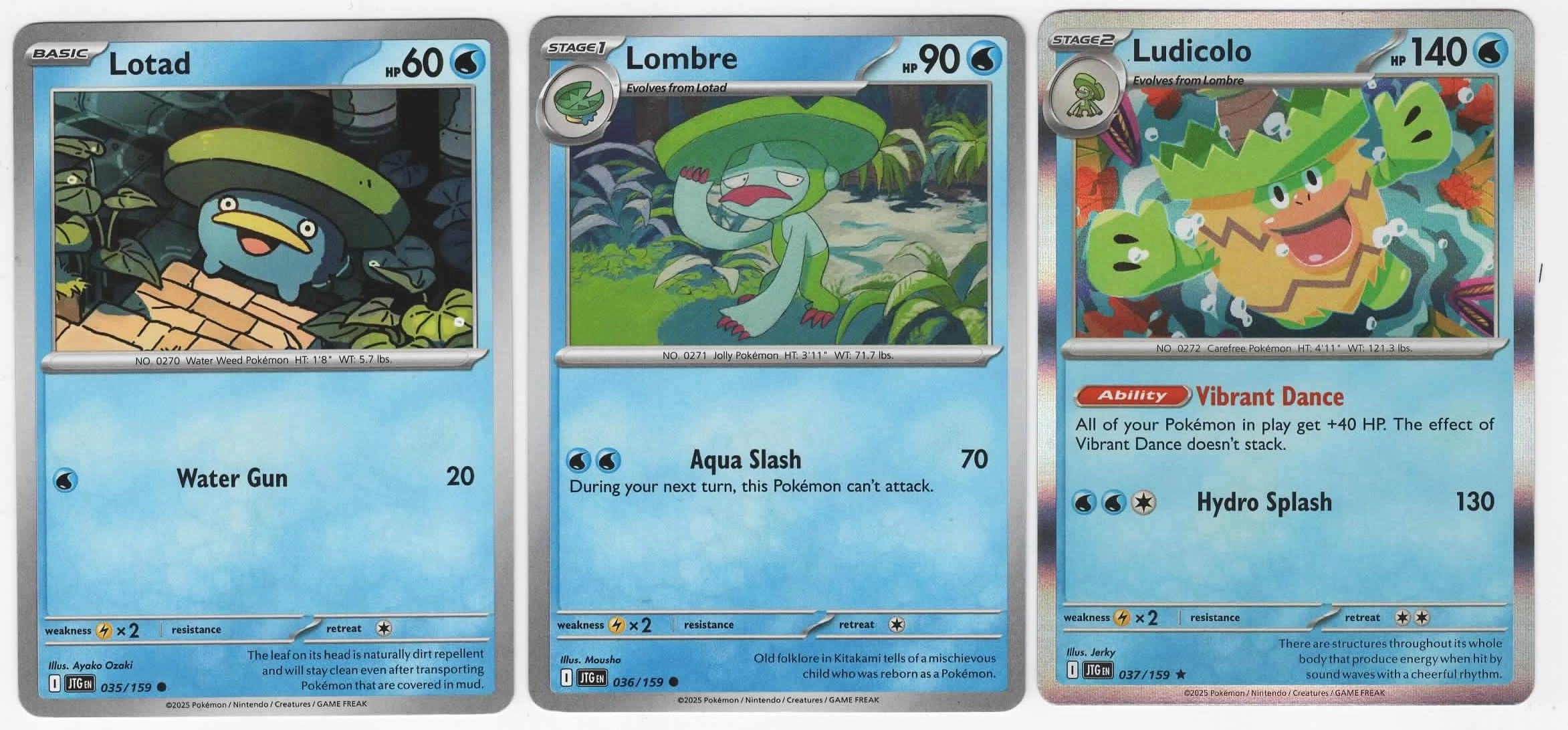 Pokémon Ludicolo 037/159 - Journey Together - 3 pcs