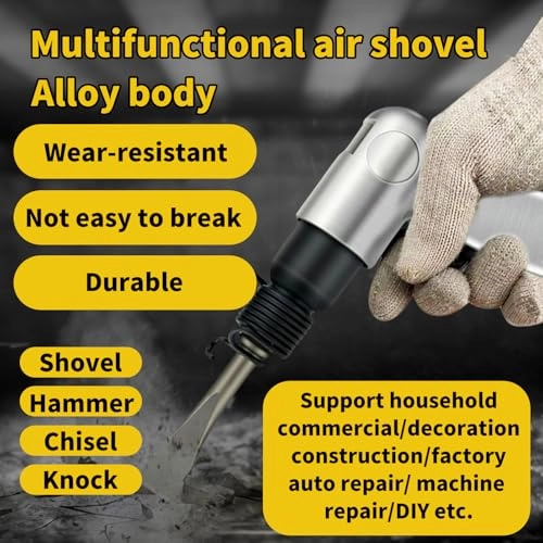 Air Hammer and Chisel Tool - 4500RPM 4 Chisels