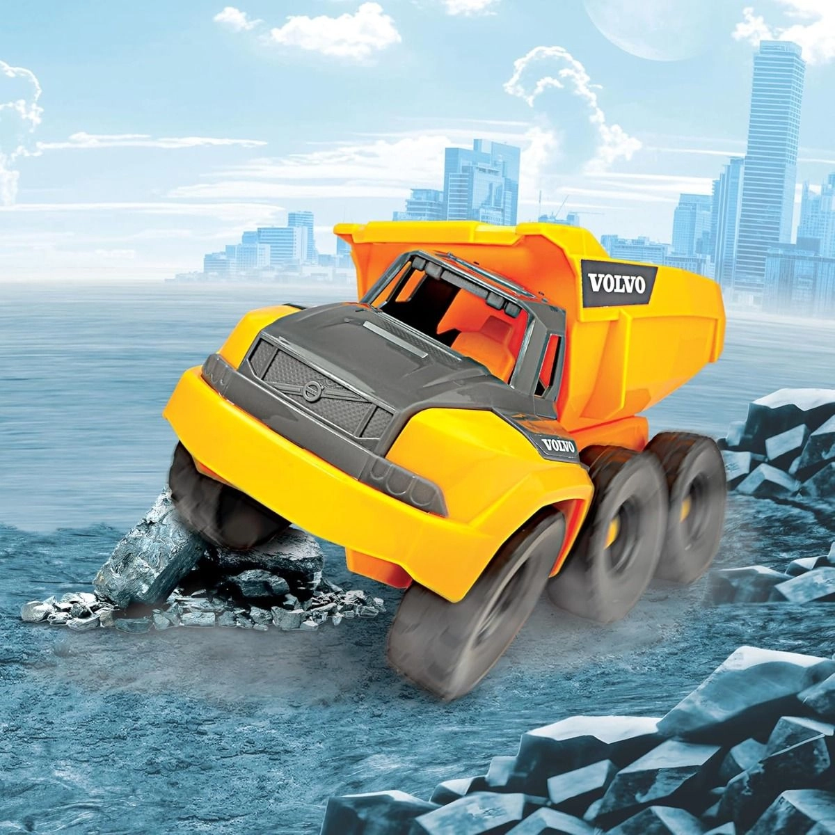 Volvo Tough Hauler Dump Truck - 26cm Yellow