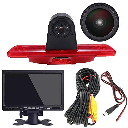 Brake Light Reversing Camera + Rear View Mirror Monitor - Night vision 628 x 586 pixels