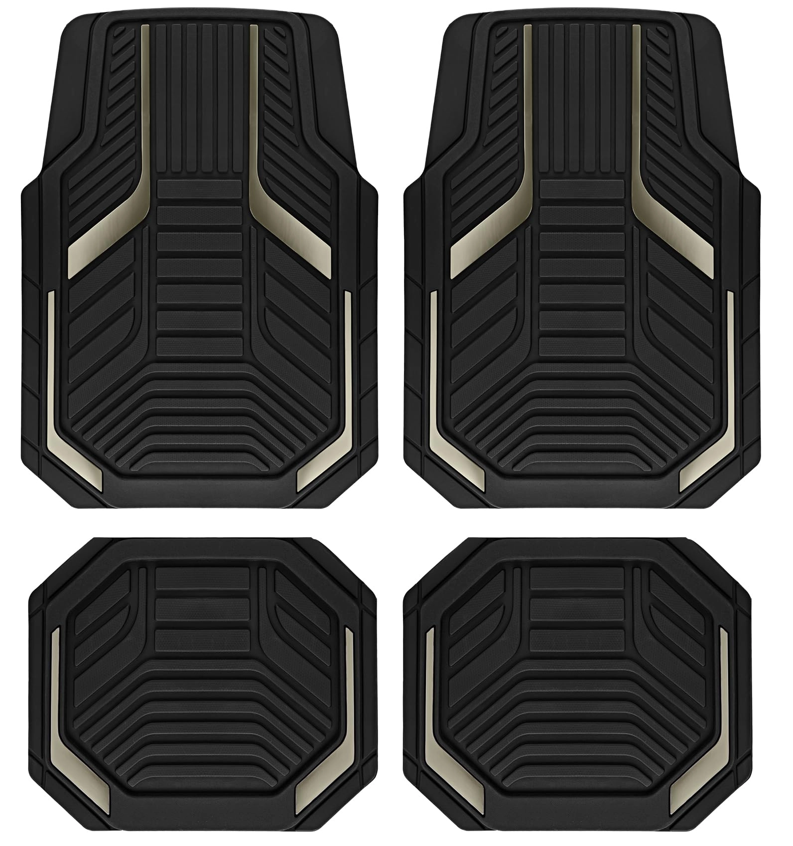 Heavy Duty Rubber Floor Mats - Pink Universal Fit