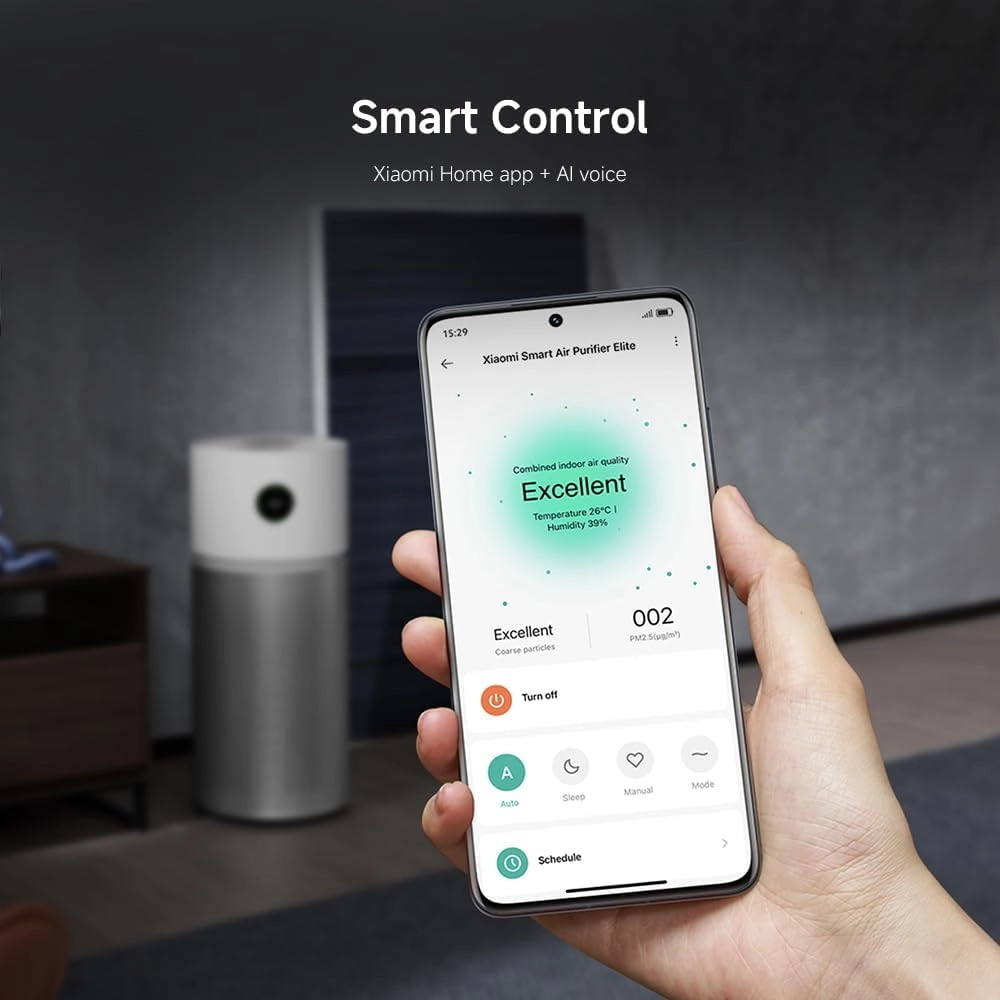 Smart Air Purifier Elite - Y-600 Classic White 20 decibel