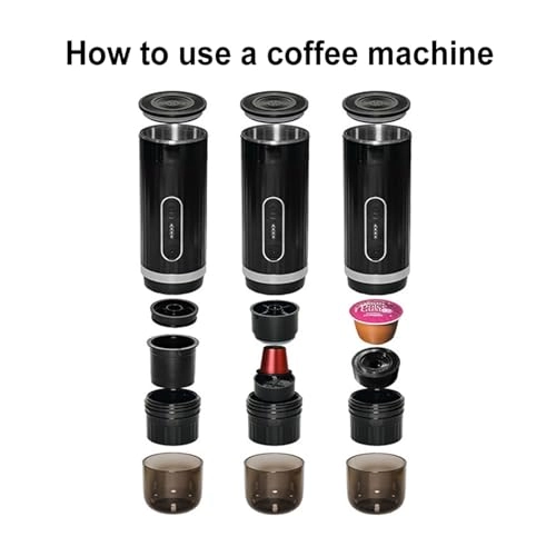 Portable Coffee Maker - coffee powder and capsules