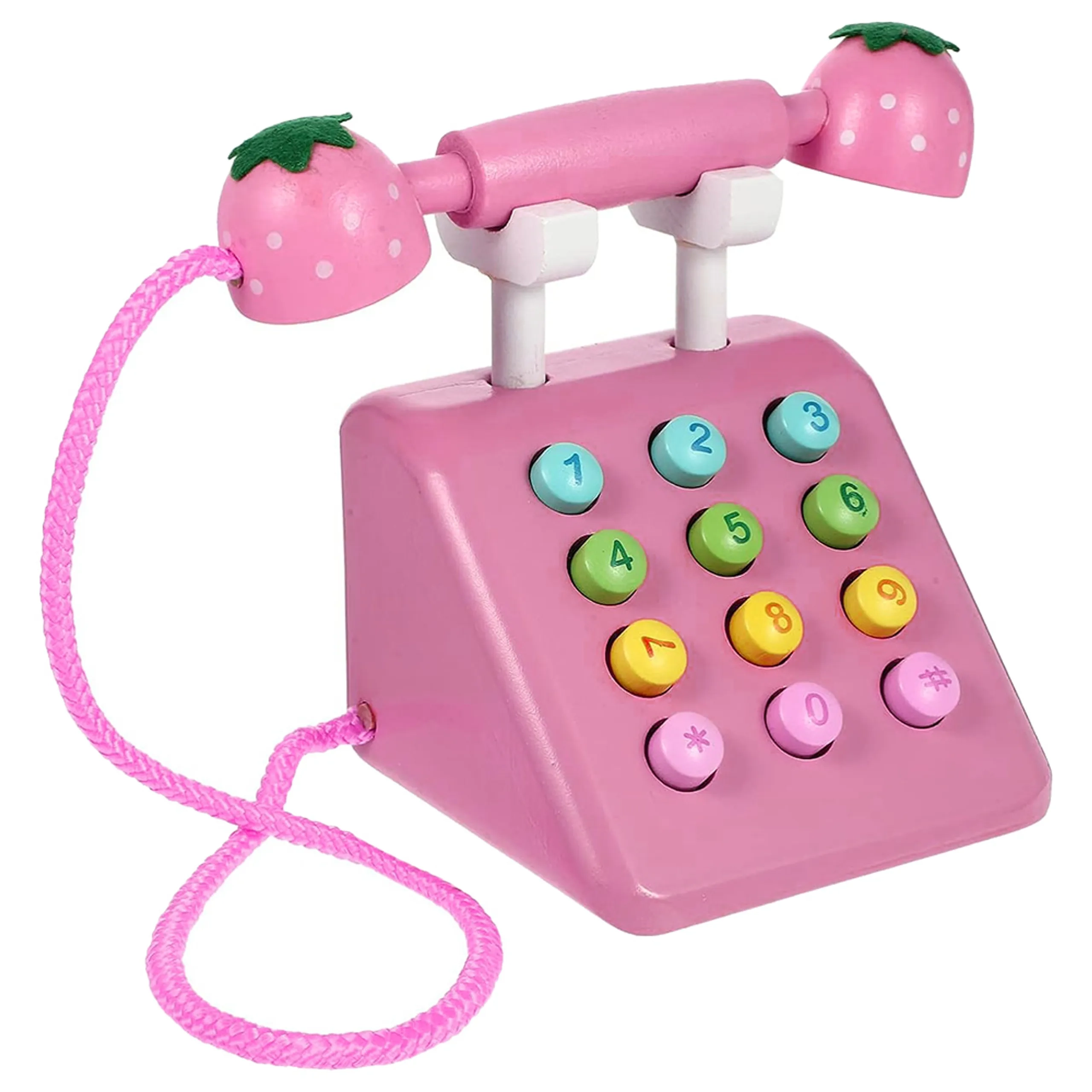 Factory Price Wooden Pretend Telephone Toy (FP-2101-74)