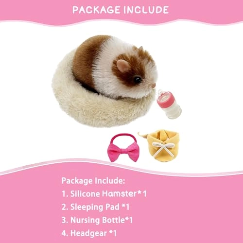Hamster Silicone Hamster 13 cm Silicone - Handmade Weighted