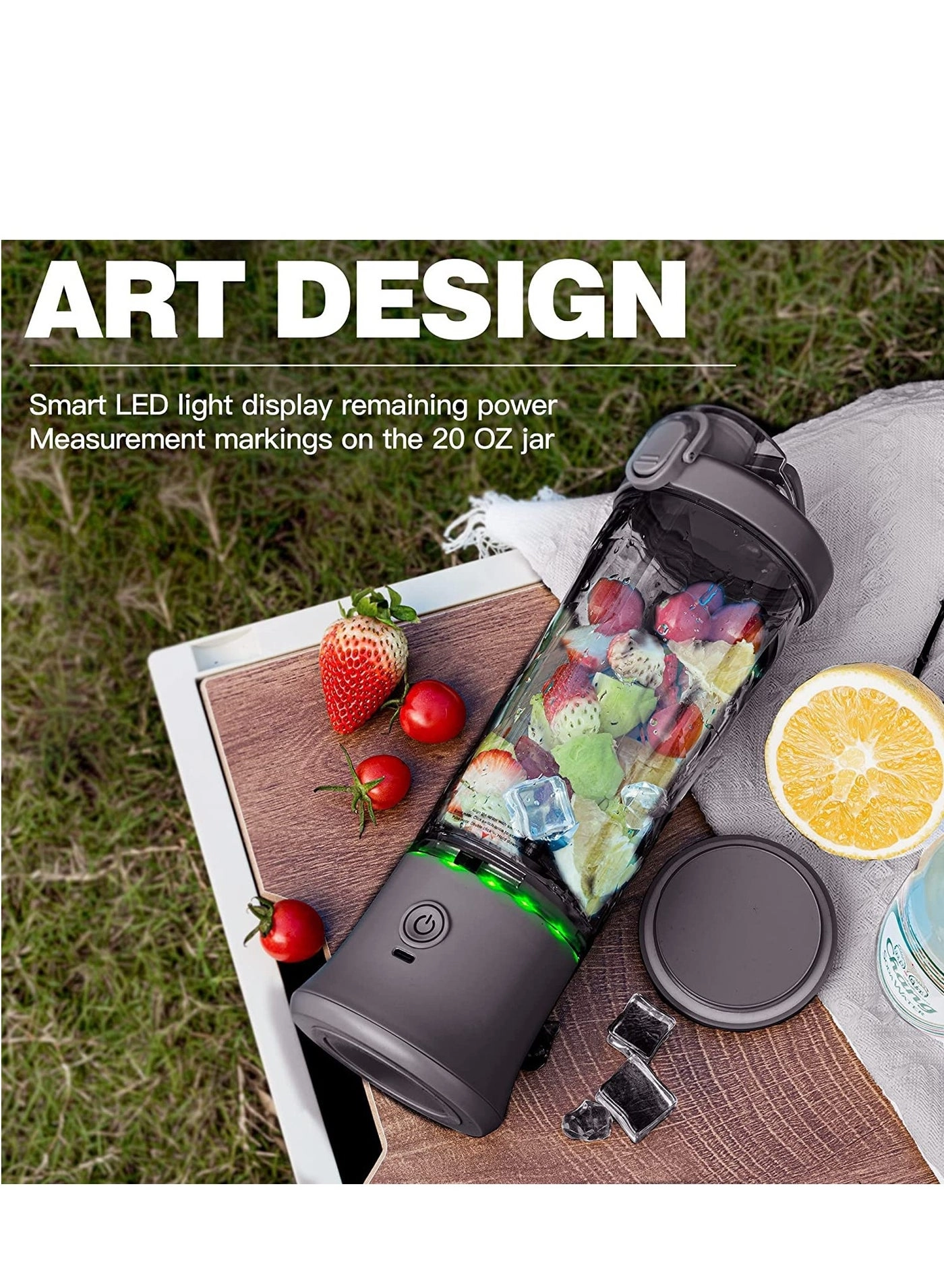 Portable Personal Blender - 6-Blade USB Rechargeable Portable