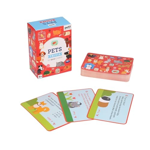 Pets Trivia - 50 Quiz Cards Ages 5+