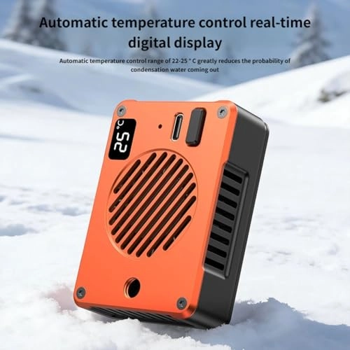 Magnetic Cooling Fan - 10W 4000RPM Temperature Display