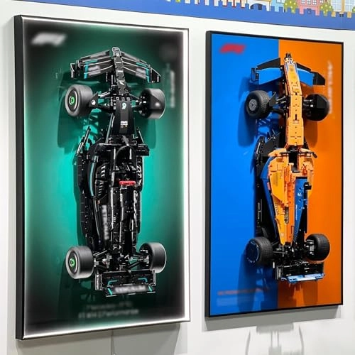 Wall Display Photo Frame Wall Plate - solid wood 10 for LEGO Formula 1 Racing Car 42206