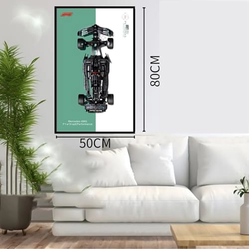 LEGO Technic Mercedes F1 car Display wallboard (42171) - 50 x 80 cm Acrylic