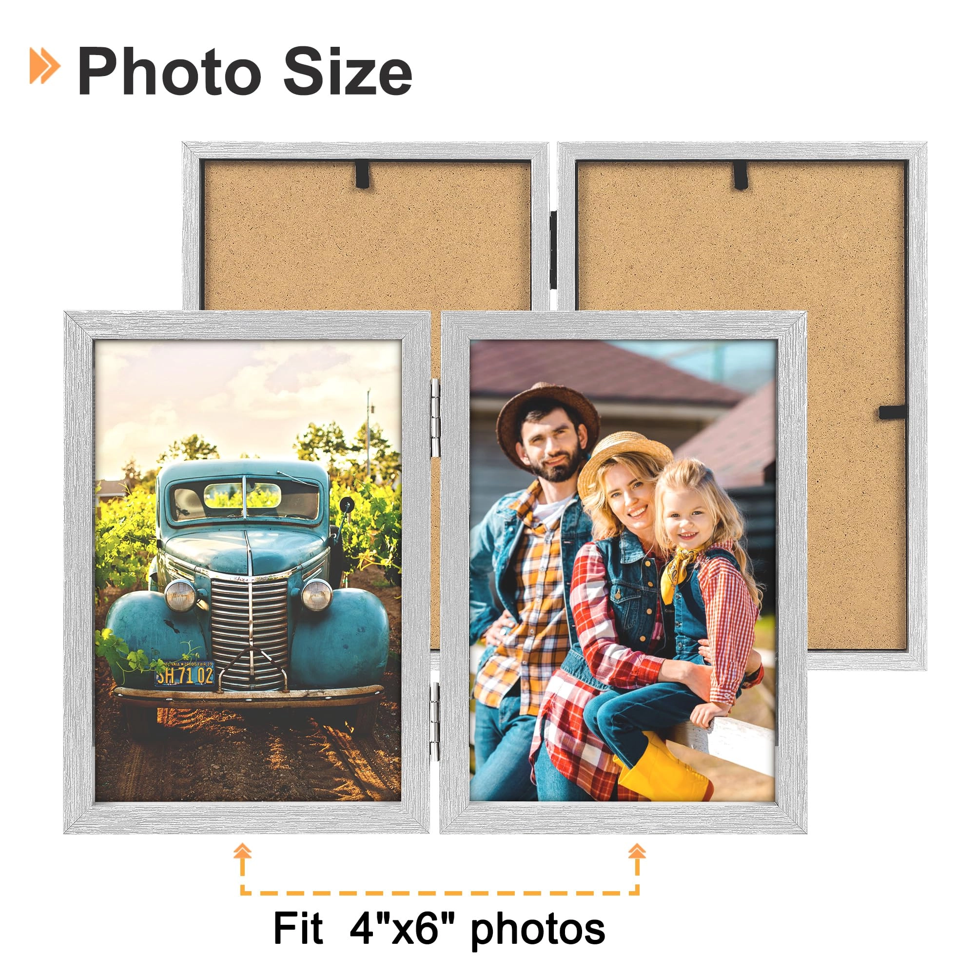 Double Picture Frame - 4x6 in two