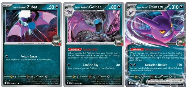 Pokémon Team Rocket’s Crobat ex 122/182 - Destined Rivals