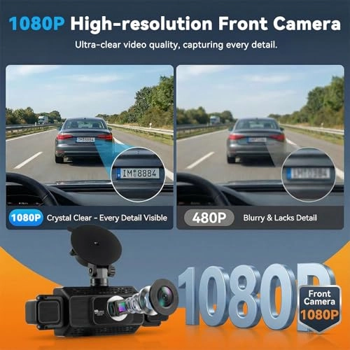4-Channel Dash Cam - 1080P