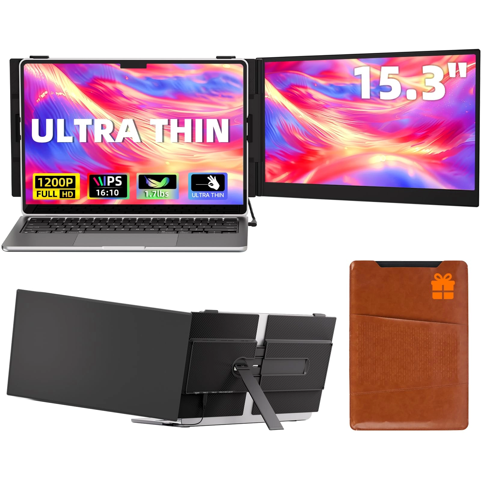 Larksmile Laptop Screen Extender - all 15.3 Inches 1920x1080