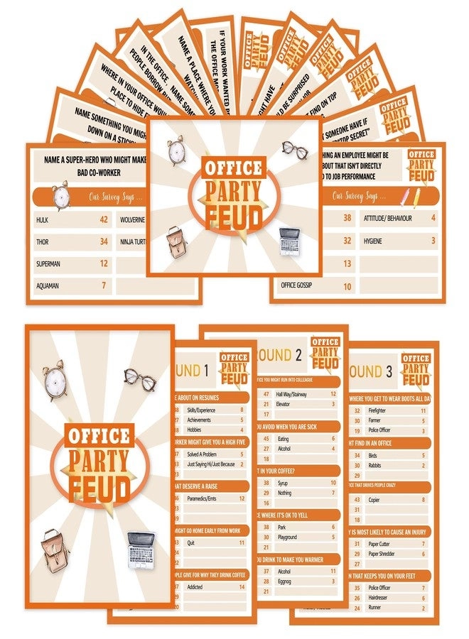Xenseou Office Party Feud Game - 18 piece(s)