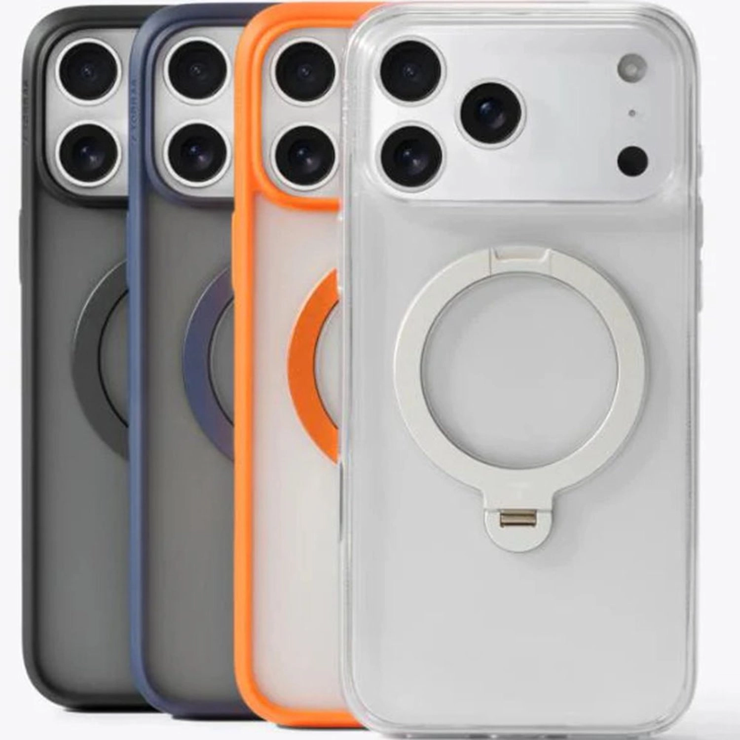 Ostand Spin Series Silicone Case with MagSafe for iPhone 17 Pro