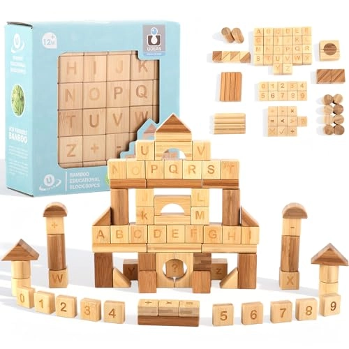 Bamboo Building Block - 80 pcs