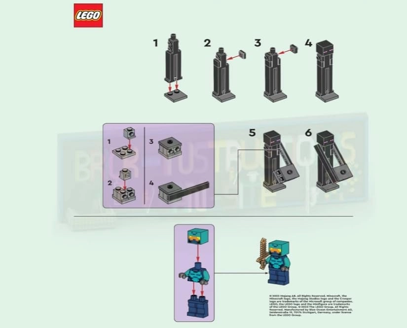Minecraft - Enderman + Nether Hero (662305) 2 pcs
