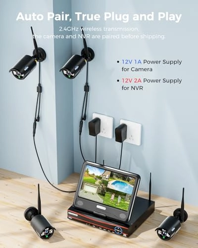 Wireless Security Camera System - 10CH
