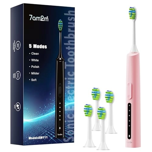 Sonic Electric Toothbrush - 40000VPM 5 Modes 4 Brush Heads