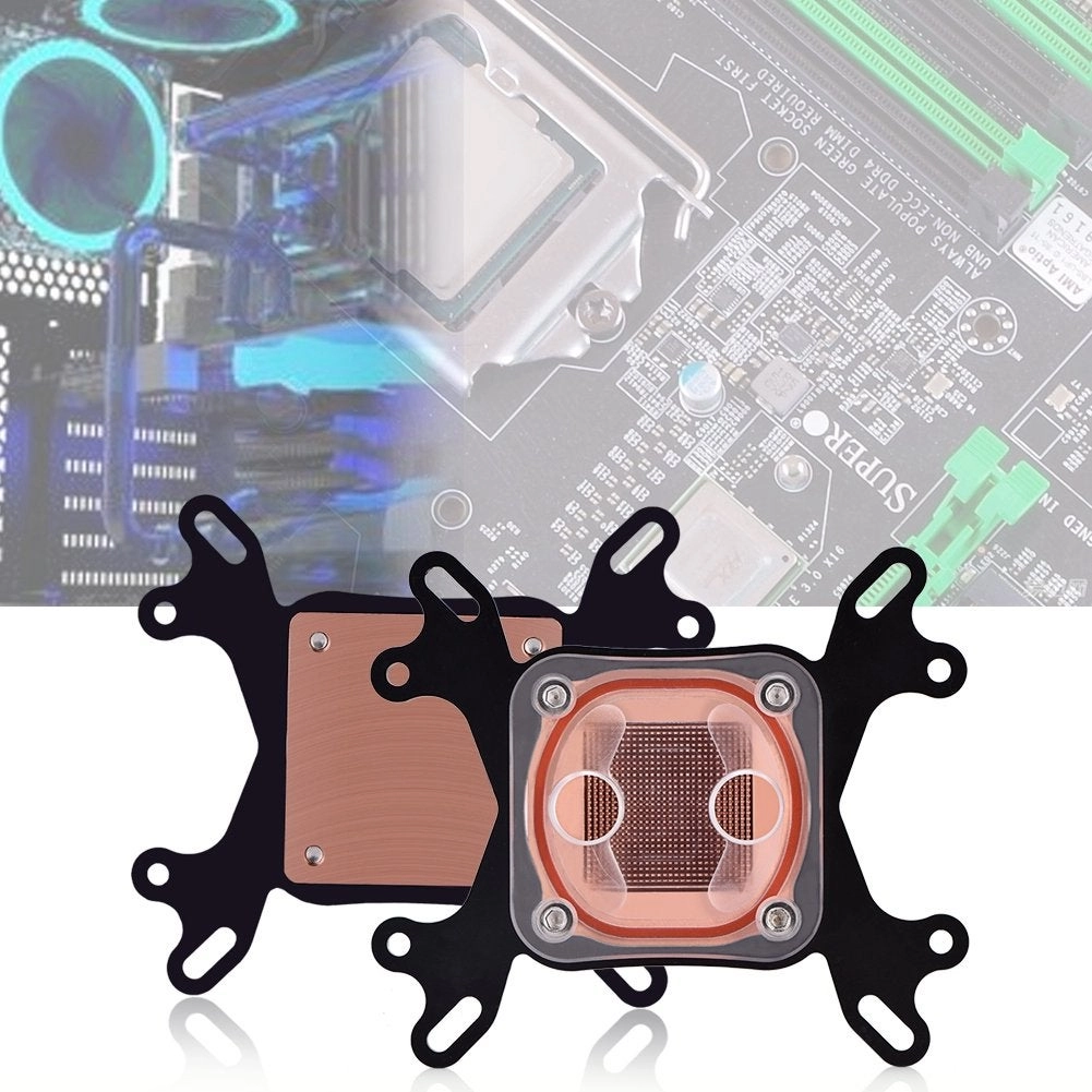 CPU Water Cooling Block - 50mm Copper Base Intel/AMD