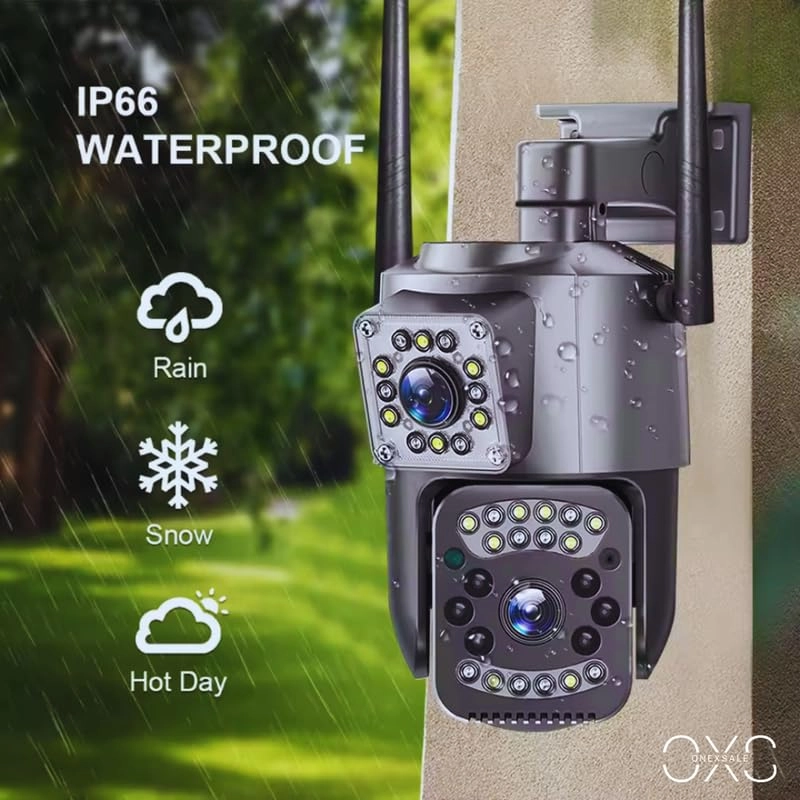 1080p Full hd WiFi PTZ Dual Lens CCTV Outdoor Camera