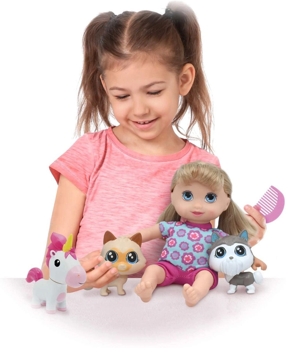 Little Sweeties Doll - 10 Inch + Unicorn + Puppy + Kitty