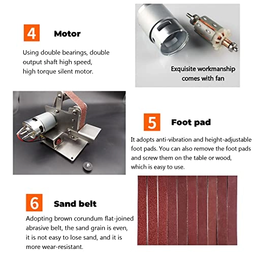 Double Axis Belt Sander - Variable Speed 950W 220V