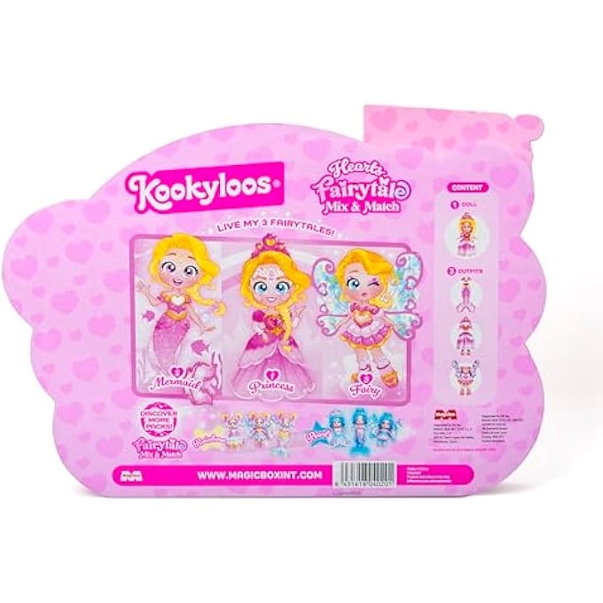 FAIRYTALE MIX AND MATCH HEARTS DOLLS - 6-PIECE Set