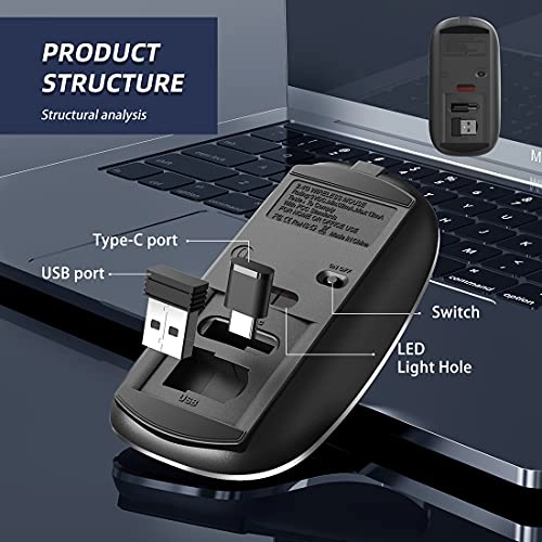 Wireless Mouse - USB + TypeC