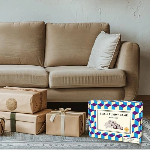 Rummy Tiles - 106 Tiles 4 Double Holders Compact Travel Format
