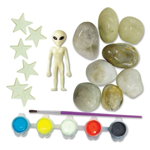 Glow In The Dark Space Rock Painting Kit - 5+ years