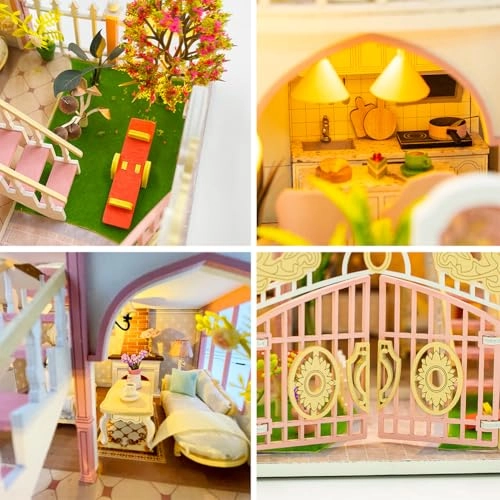 3D Wooden Puzzle Bookshelf Insert - Library of Books 1:24