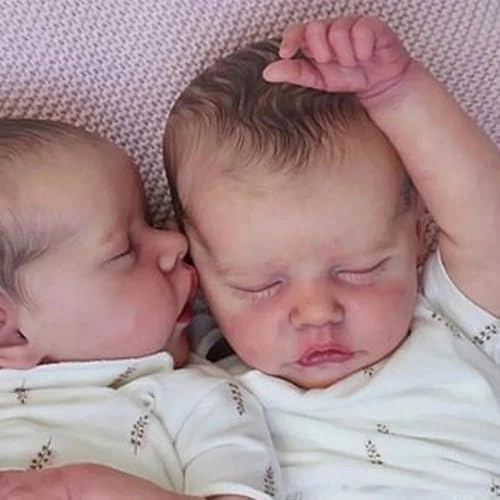 Reborn Baby Doll - 18 inch Silicone Boy and Girl Ages 3+ Bundle