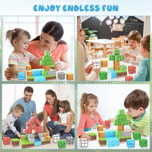 Magnetic Building Blocks - 100 pcs