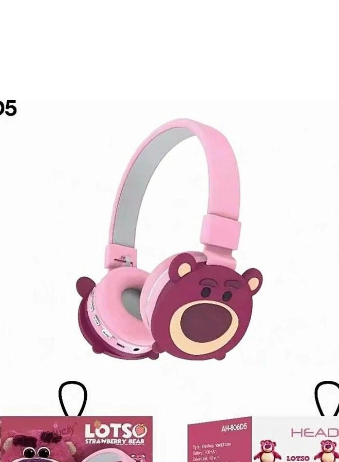 Loti Strawberry bear Wireless Headphone