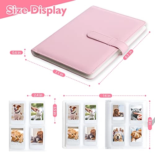 3" 128 Pockets Leather Photo Album