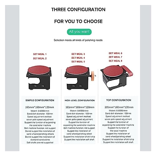 Mini Belt Sander - 7 Variable Speed 10 Sanding Belts