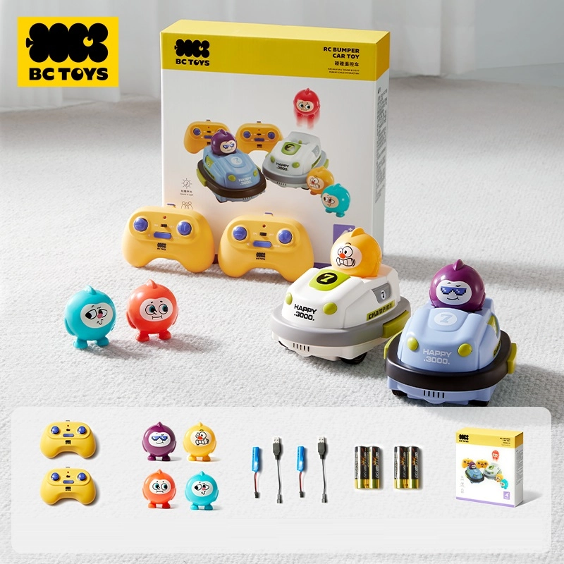 RC Bumper Car Toy Playset - 6 pcs