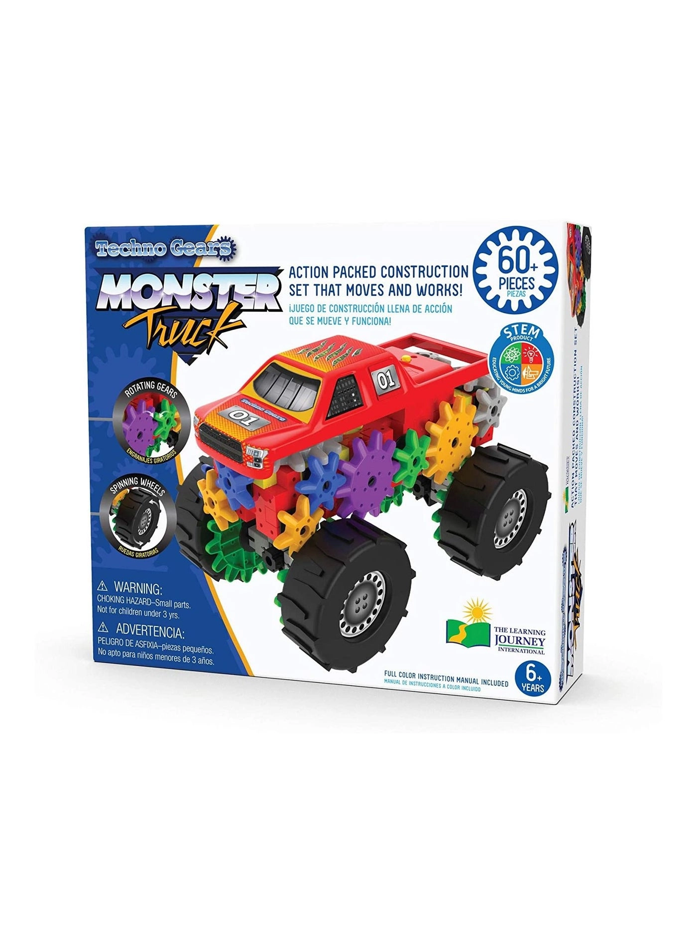 The Learning Journey Techno Gears Monster Truck - 60 pcs