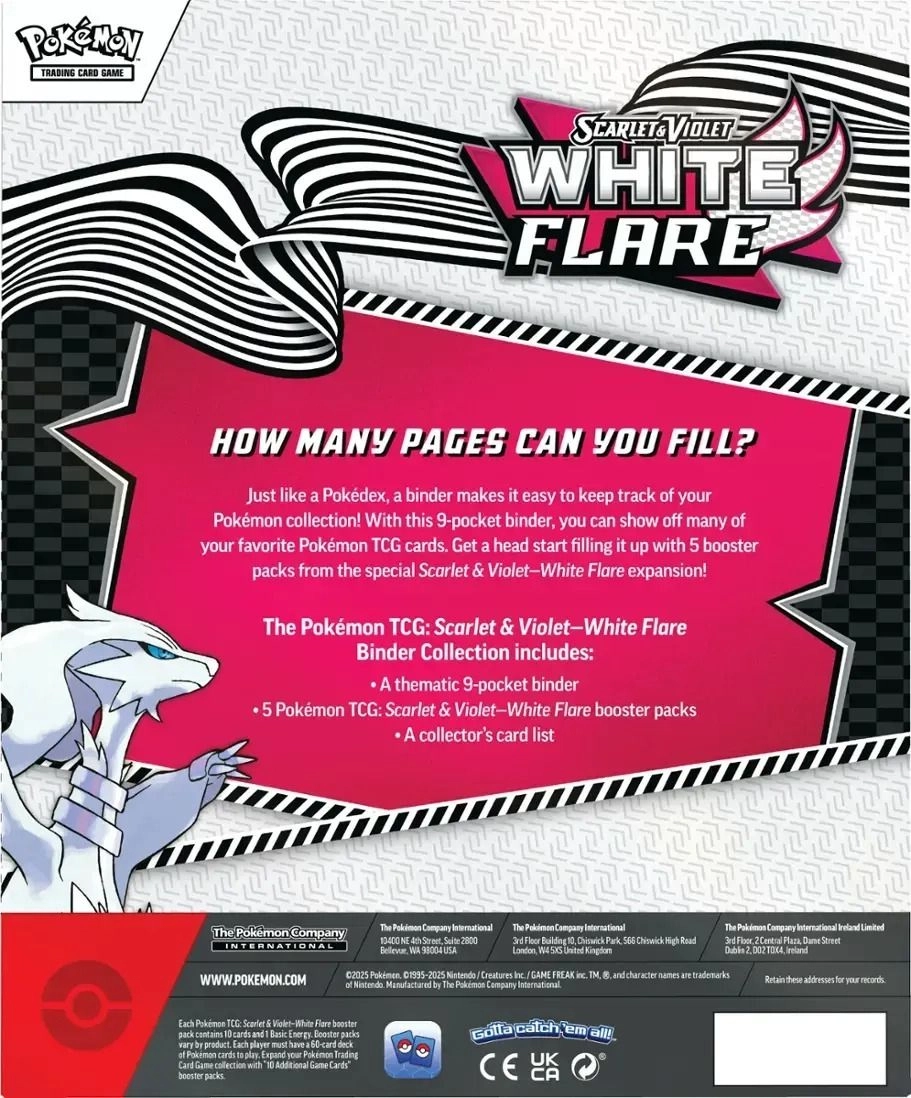 White Flare Binder + Booster Pack - 5 pcs
