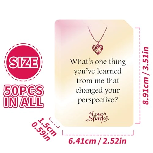 Card Game for Couples - 50 Cards (Italian)