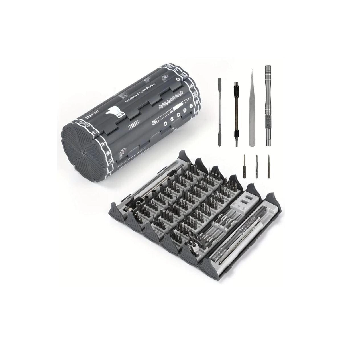 Tradeo Precision Magnetic Multi-Bit Screwdriver Set (128 Pcs)